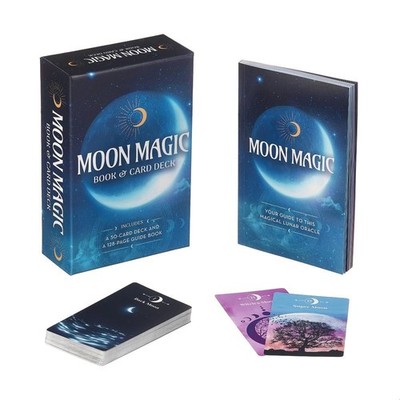 Moon Magic Book & Card Deck: Includes a 50-Card Deck and a 128-Page Guide Book b