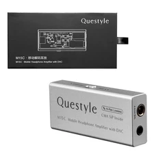 Questyle M15C Mobile Headphone Amplifier with DAC (Silver) - 3.5mm+4.4mm jack