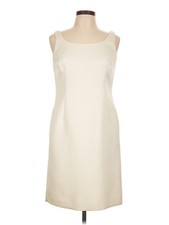 Talbots Women Ivory Cocktail Dress 10 Petites