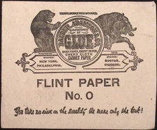 c1910s Baeder Adamson & Co Flint Paper No. 0 Makers of Glue Sand & Garnet Paper