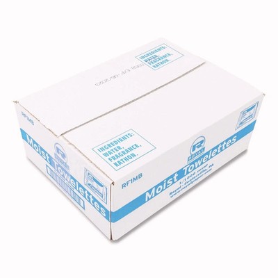 AmerCareRoyal RF1MB 4'' x 6'' Moist Towelettes - Lemon Scent White (1000/CT) New