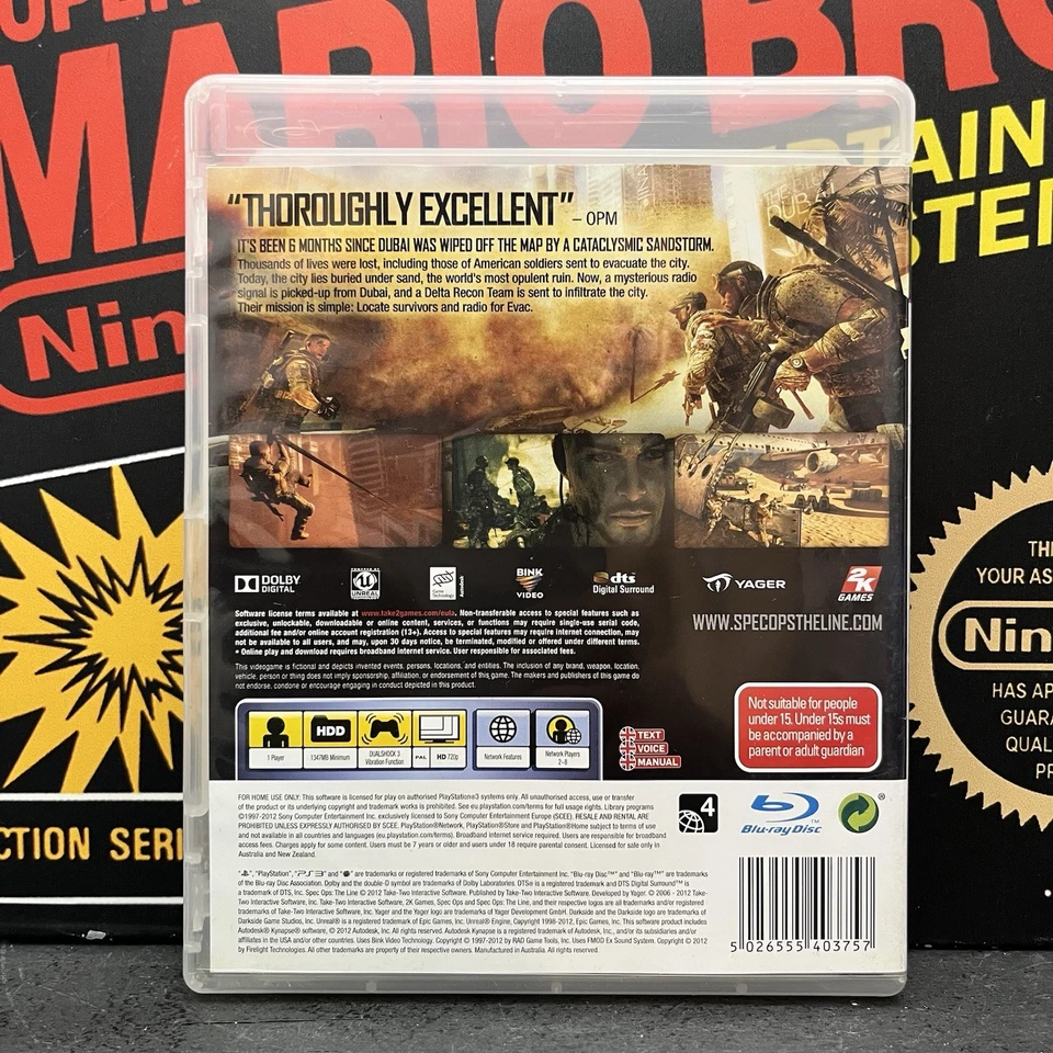 Spec Ops The Line W.Manual Playstation 3 PS3 PAL VGC TESTED FREE POSTAGE - Image 3 of 4