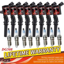 8 Bobinas de Encendido y Bujías Iridium para Ford F-150 4.6L Motor Triton FD503