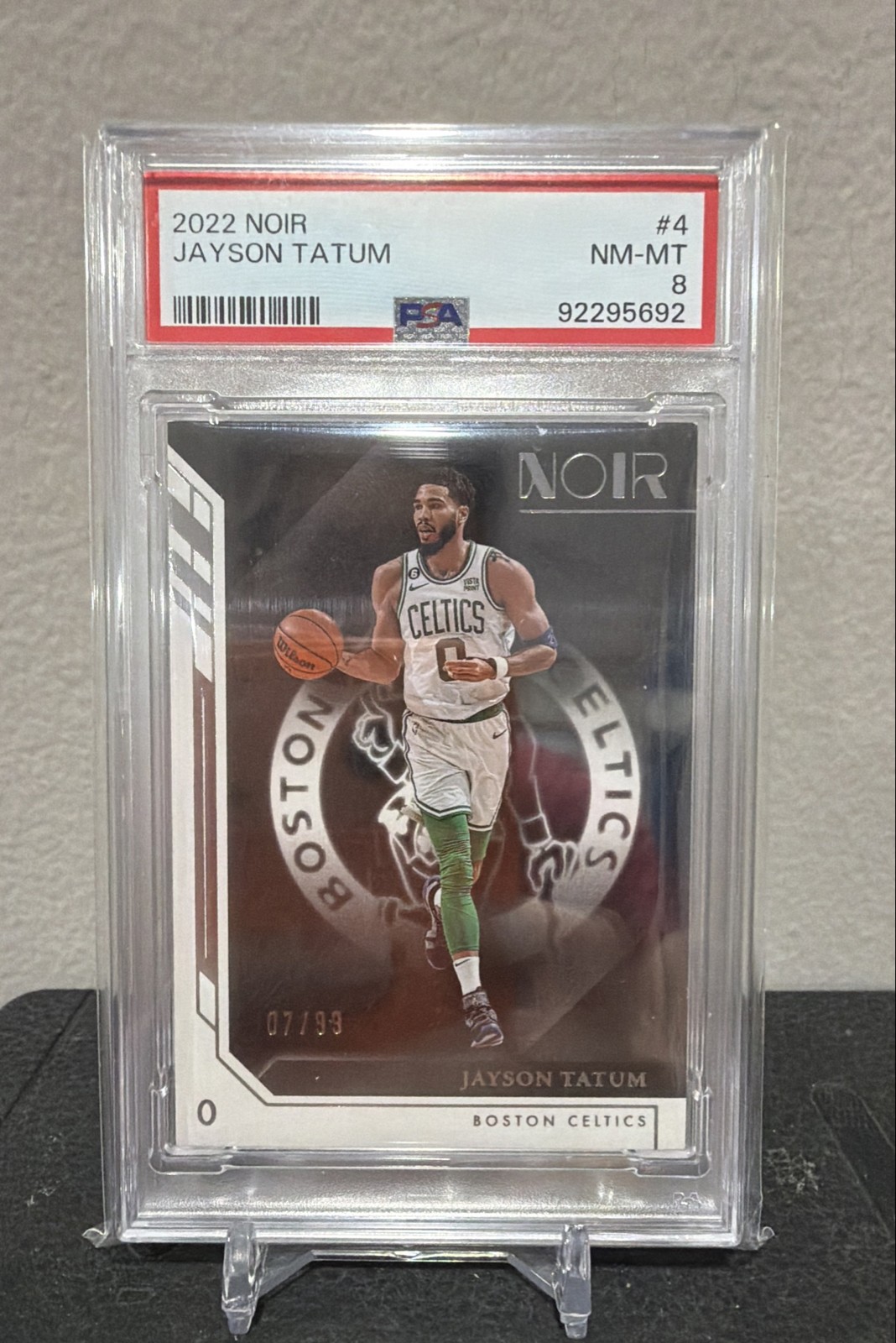 2022-23 Panini Noir - Association Edition Jayson Tatum #4 /99