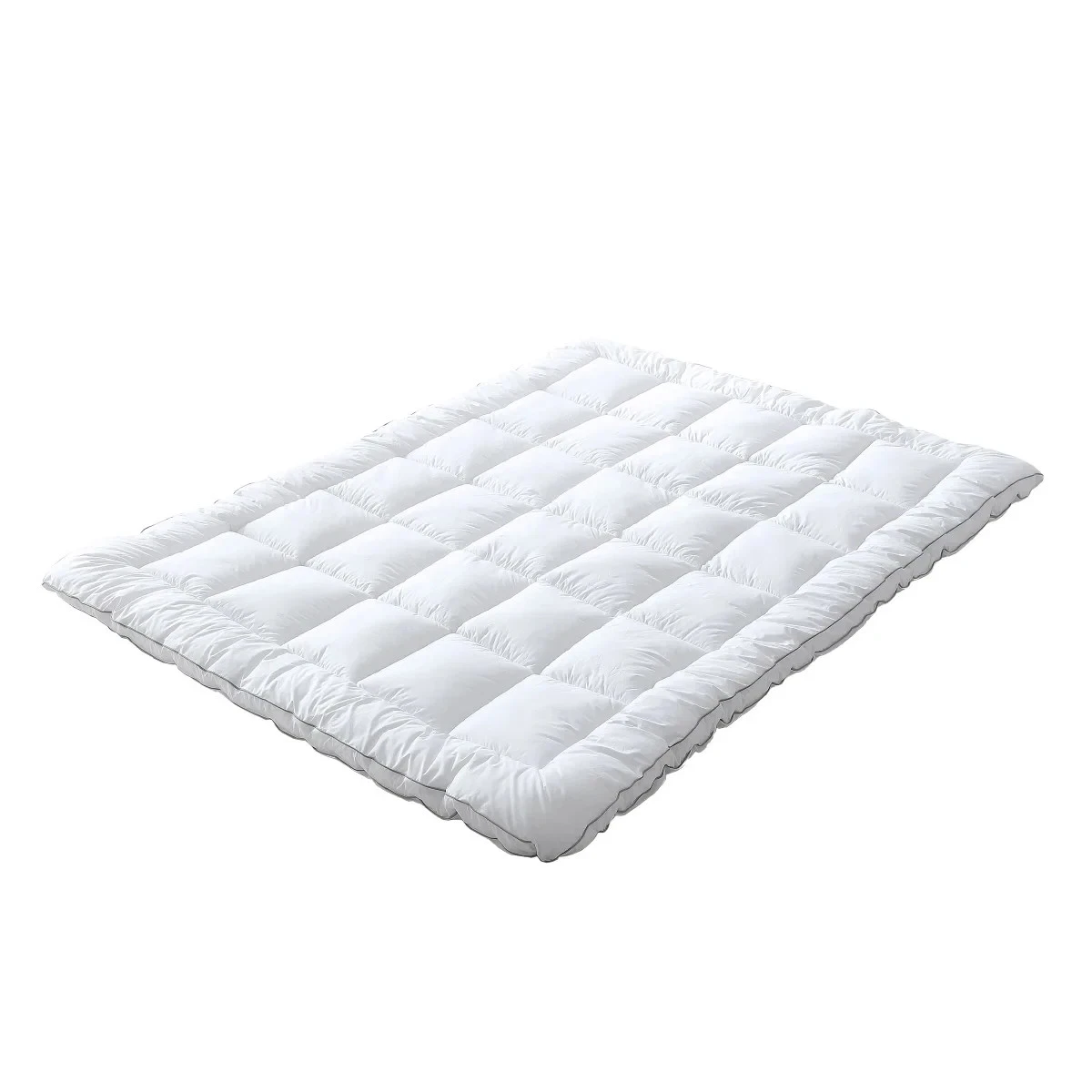 Hotel Grand Polyester Filled 2” Mattress Topper - White - Full Size 54 x 75 in