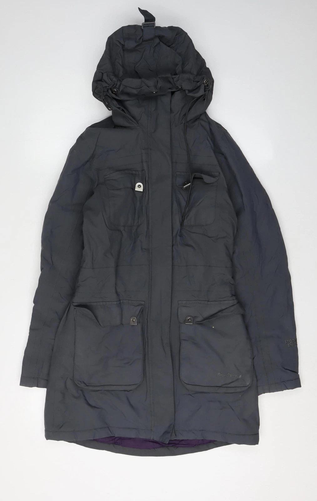 Peter Storm Women's Black Parka Jacket Size 8