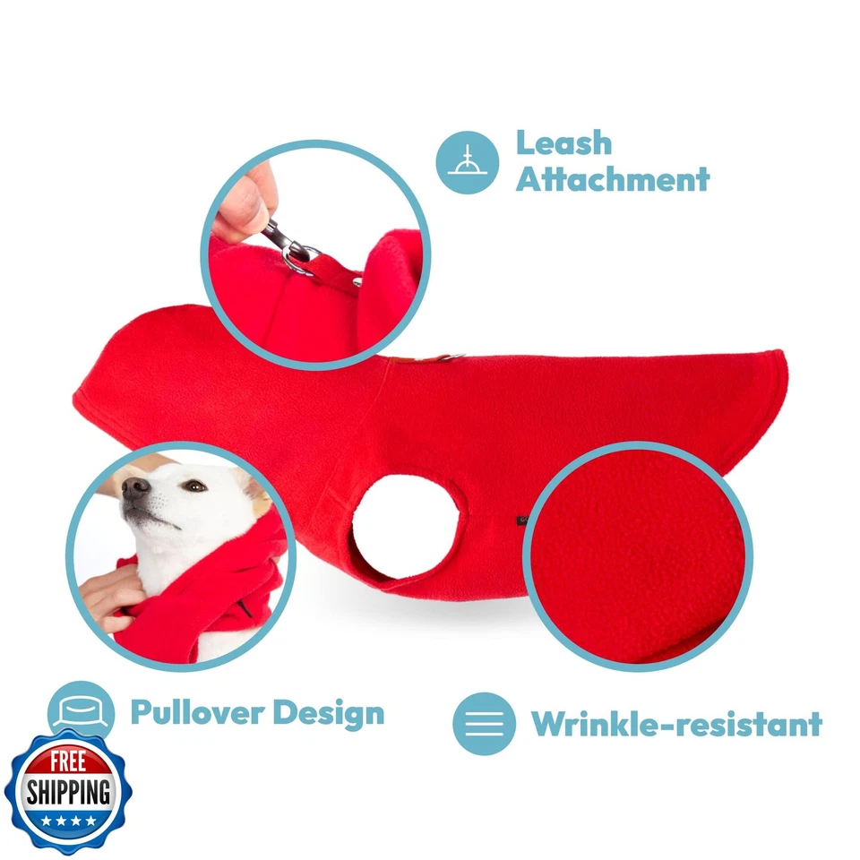 Gooby Fleece Vest Hoodie Dog Sweater - Gray, Large - Warm Pullover Dog Hoodie - Image 3 of 4