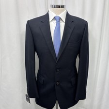 GIEVES & HAWKES Dark Navy 100% Pure Wool Regular Fit Suit Jacket Chest 40R