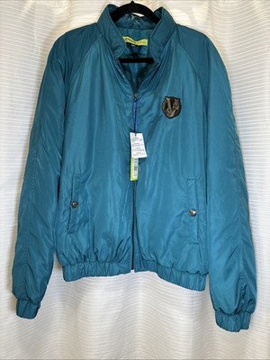 NWT Versace Jeans JACKET SZ XL By Gianni LogO FULL ZIP QUILTED ITALY 54 RARE