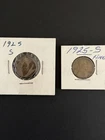 🔥1925-S Lincoln Cent Lot (2), Older Holders, BID TO WIN🔥