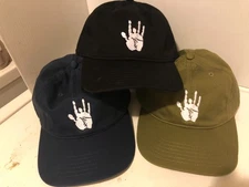 Grateful Dead 'Jerry Garcia' Hand Design Embroidered Low Profile Organic Cap