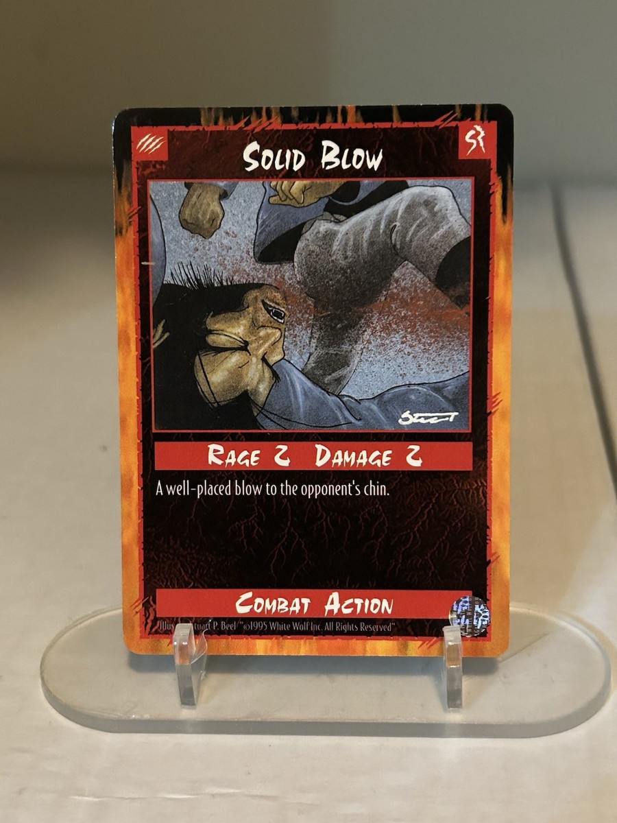 1995 Rage Trading Card COMBAT Solid Blow TCG CCG | eBay