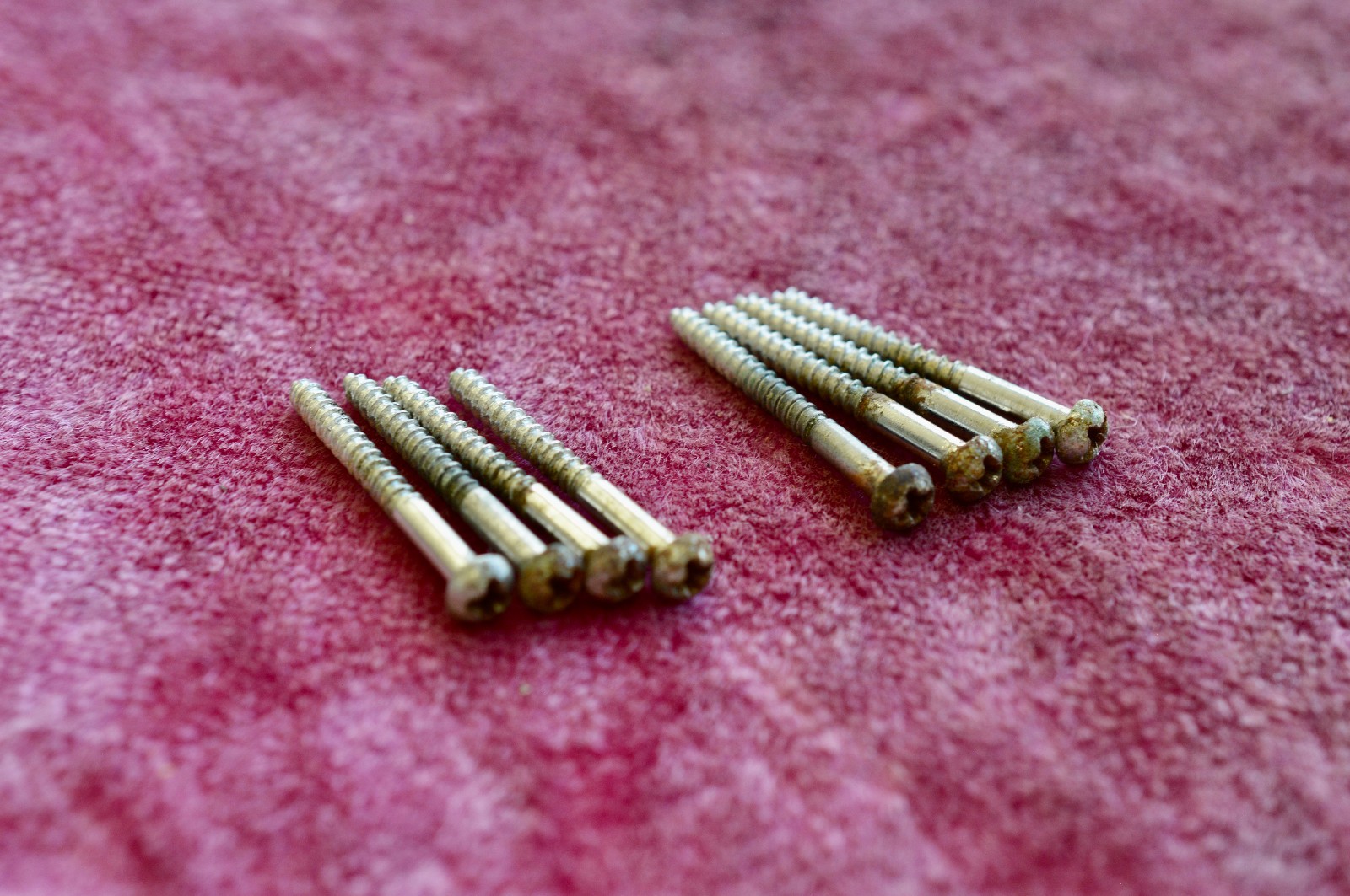 Vintage 1959 Fender Jazzmaster Pickup Mounting Screws - Nickel Pre-CBS 1960s
