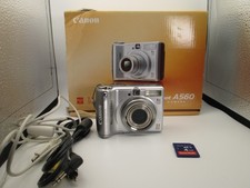 Canon PowerShot A560 7.1MP Digital Camera in Silver (Tested & Working)