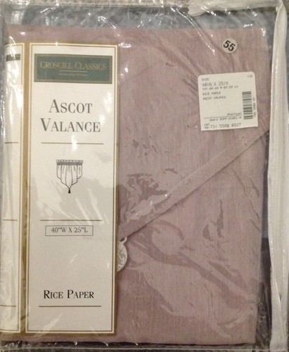 Croscill Classics Amethyst Ascot Valance Rice Paper - Picture 3 of 7
