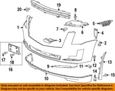 GM OEM 15-20 Escalade ESV Bumper Components-Bumper Cover Guide 23238319