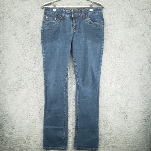 Delias Morgan Skinny Jeans Dark Blue Wash Womens 7/8R - Picture 3 of 18