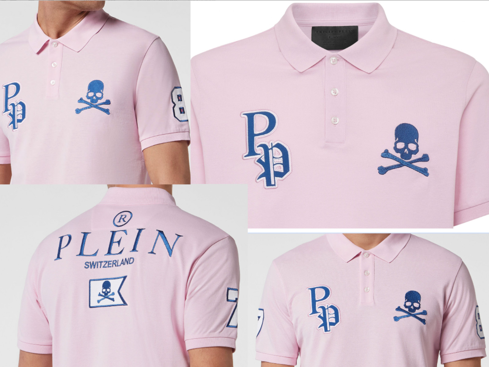Philipp Plein Polo Shirt Multi Skull Logo T-Shirt XXL image 6
