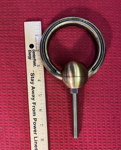 Brass ring for grave of cemetery. handle for granite tombstone cover. metal ring - 第 5/6 張圖片
