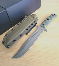 Halfbreed Blades Lg OD Infantry Gen 2 Fixed Knife 6.88" K110 D2 Steel Blade G10