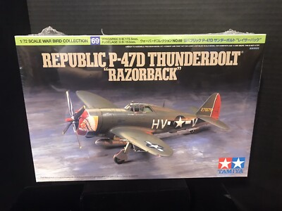 TAMIYA 60769 REPUBLIC P-47D THUNDERBOLT   RAZORBACK  MODEL KIT-NIB-1/72 SCALE