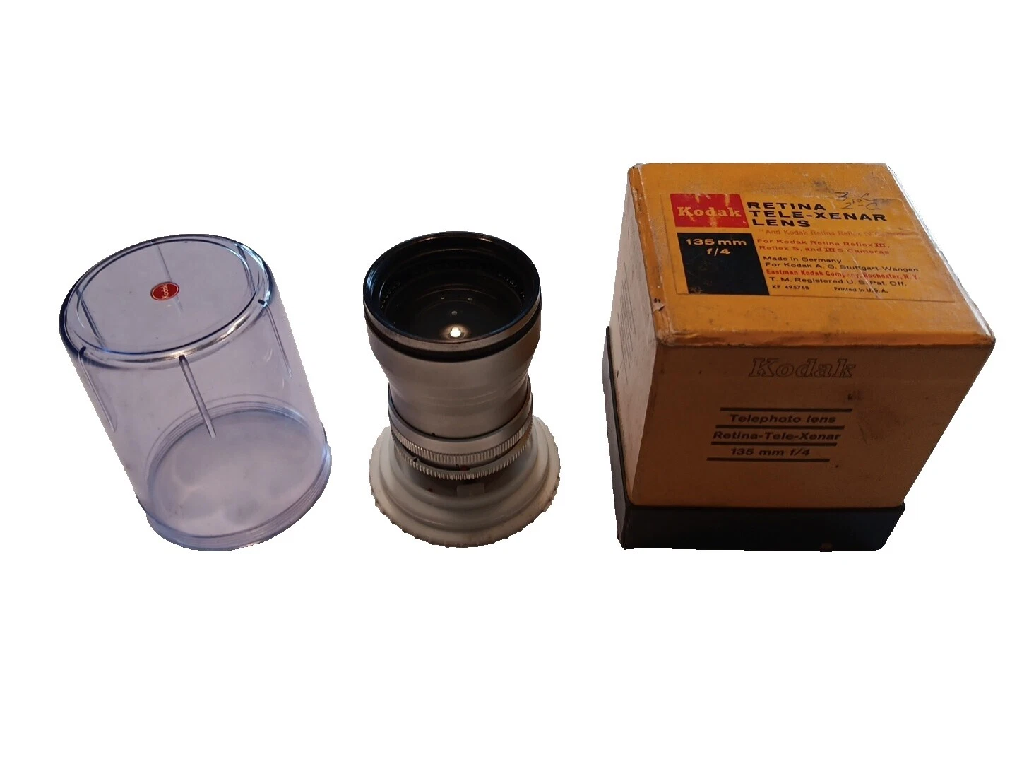 Lentes de cámara teleobjetivo Kodak f/4 Vintage