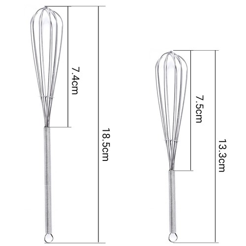Kleiner Mini Edelstahl Schneemixer Hand Eier Schläger Rührer Mixer Backwerkzeug - Bild 2 von 15