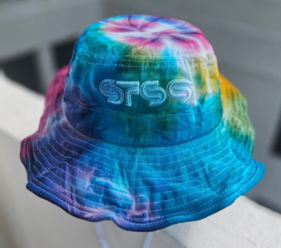 Voyage STS9 Hand dyed Bucket Hat 3D embroidery.