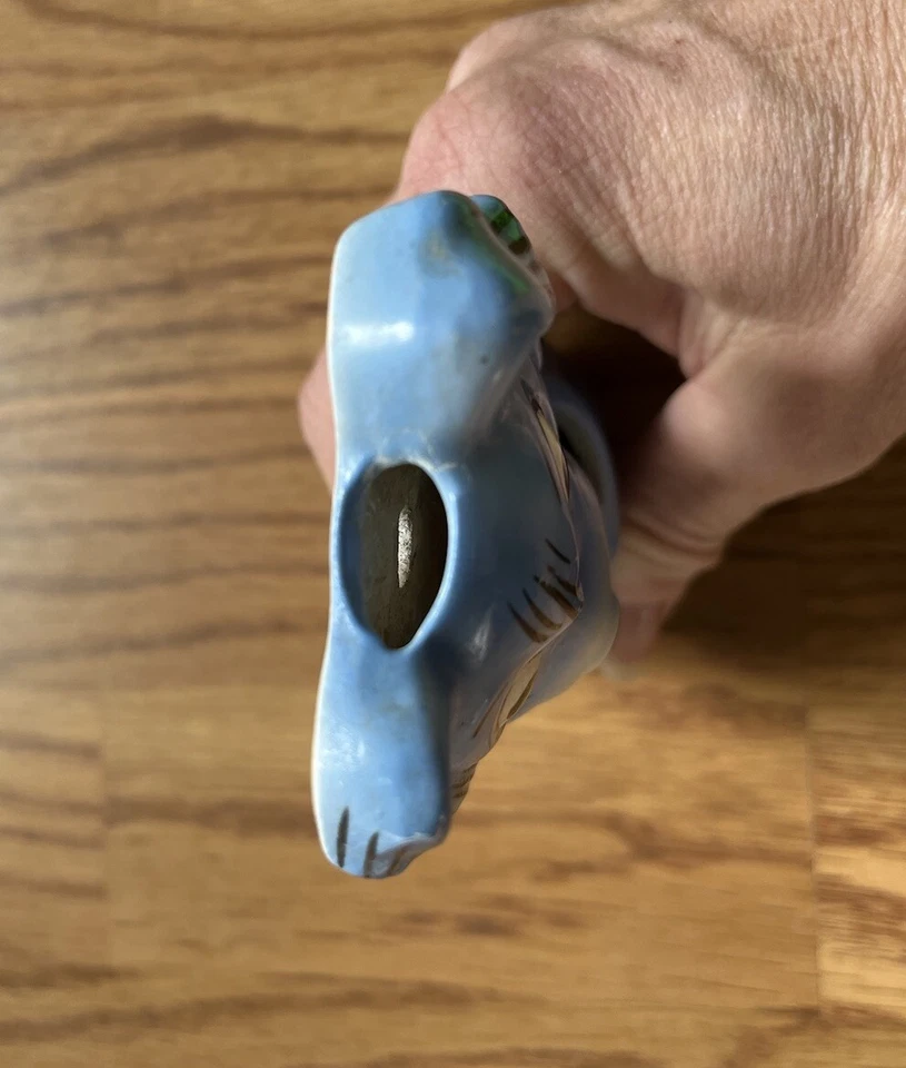 Raro De Colección 1950 Azul Perro Cepillo de Dientes Bolsillo de Pared Norwood Co. Bolsillo de Pared Foto 3 de 4