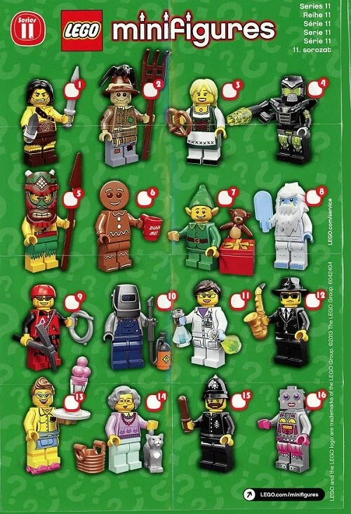 LEGO MINIFIGURES SERIES 11 (71002) ~ SEALED PACK - 2013 ~ CHOOSE YOUR OWN  - Image 4 of 4