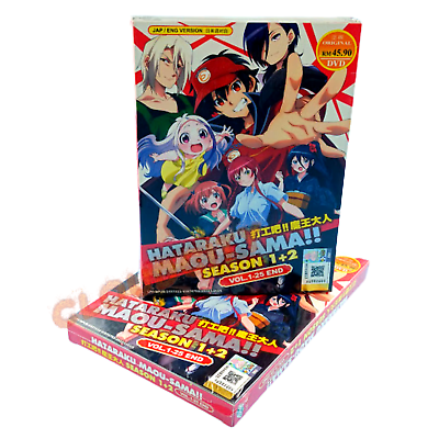 Anime DVD Hataraku Maou-sama! (The Devil is a Part-Timer) Season 1+2 Eng Dub