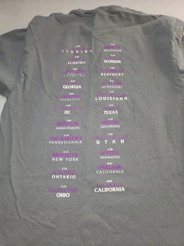 Camisa Alicia Keys Llaves para el Verano 2023 Tour Camisa Talla M Gris R&B MUY RARA - Imagen 6 de 8
