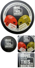 2004 OHL OTTAWA 67'S VS BRAMPTON BATTALION OFFICIAL GAME PUCK VINTAGE RARE