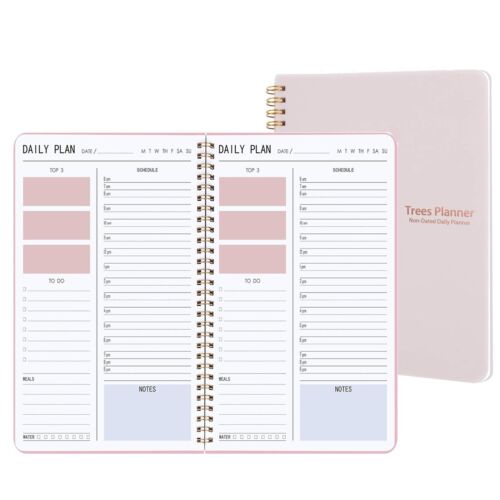 Daily Planner Hourly Schedules Appointment Planner Undated with To-Do List,Me...