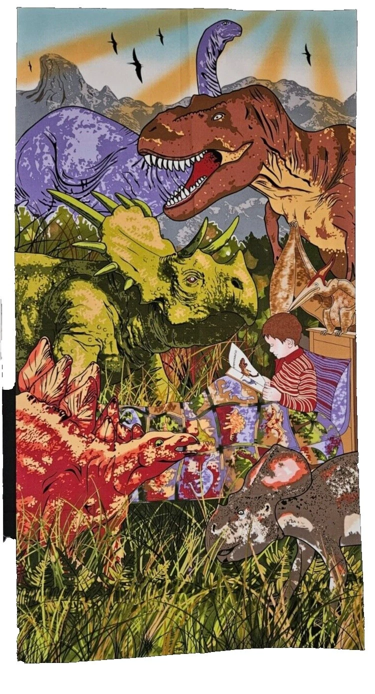 Cotton Fabric Dinosaur