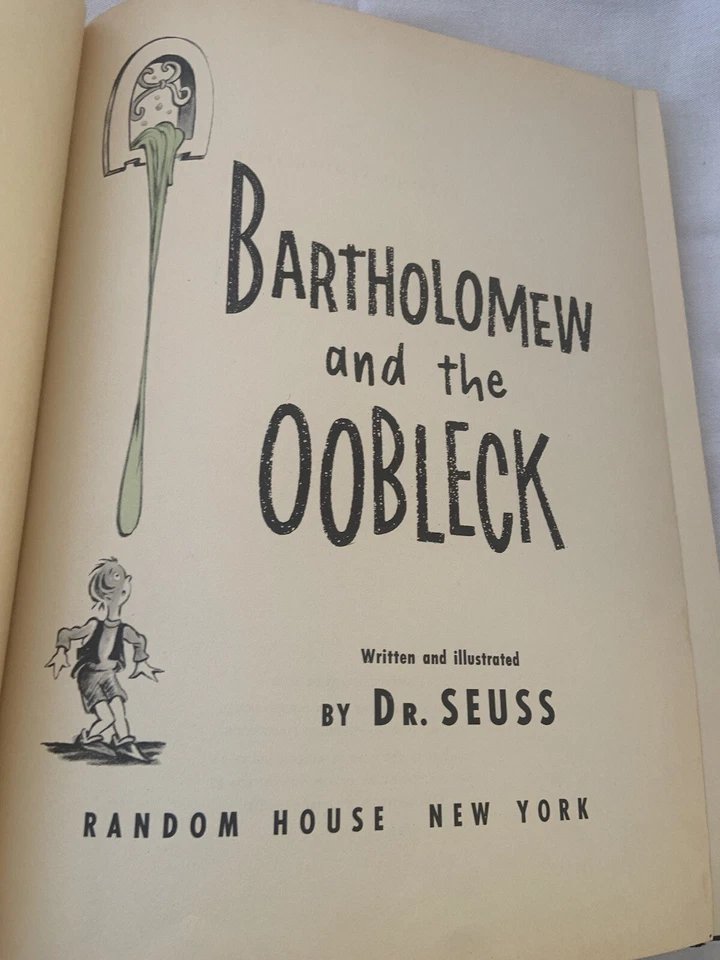 Dr Seuss or Theodor Seuss Geisel / BARTHOLOMEW AND THE OOBLECK 1st Edition 1949 Foto 3 de 4