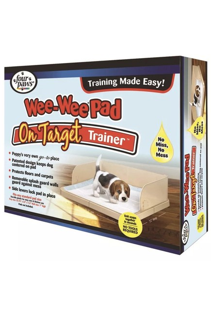 Four Paws Wee-Wee Pad on Target Trainer, Dog & Puppy Training Tray