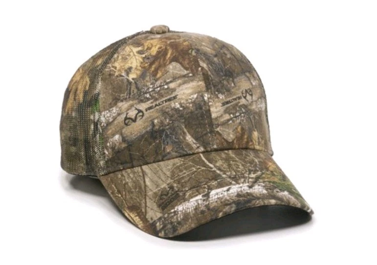 Mossy Oak Break-up Country or Realtree Edge Camo Men's Mesh Back Adjustable Hats - Image 2 of 4
