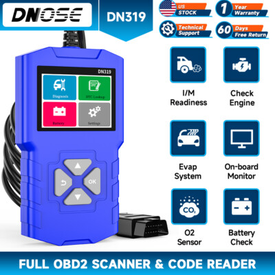 DNOSE DN319 OBD2 Scanner Car Code Reader Check Engine Lignt I/M Mode Diagnosis