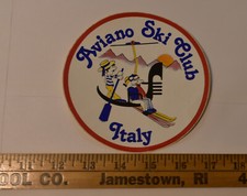 vintage duża naklejka Aviano Ski Club