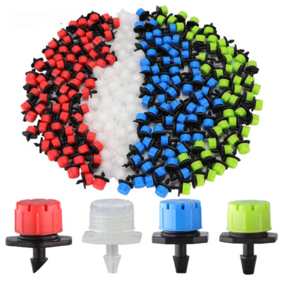 LOT  Adjustable Nozzles Drip Irrigation Watering Sprinkler Anti-Clogging Dripper