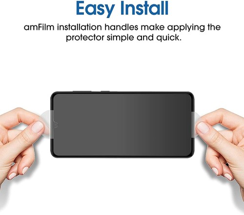 (3 Pack) amFilm Samsung Galaxy A33 5G Tempered Glass Screen Protector - Picture 3 of 6