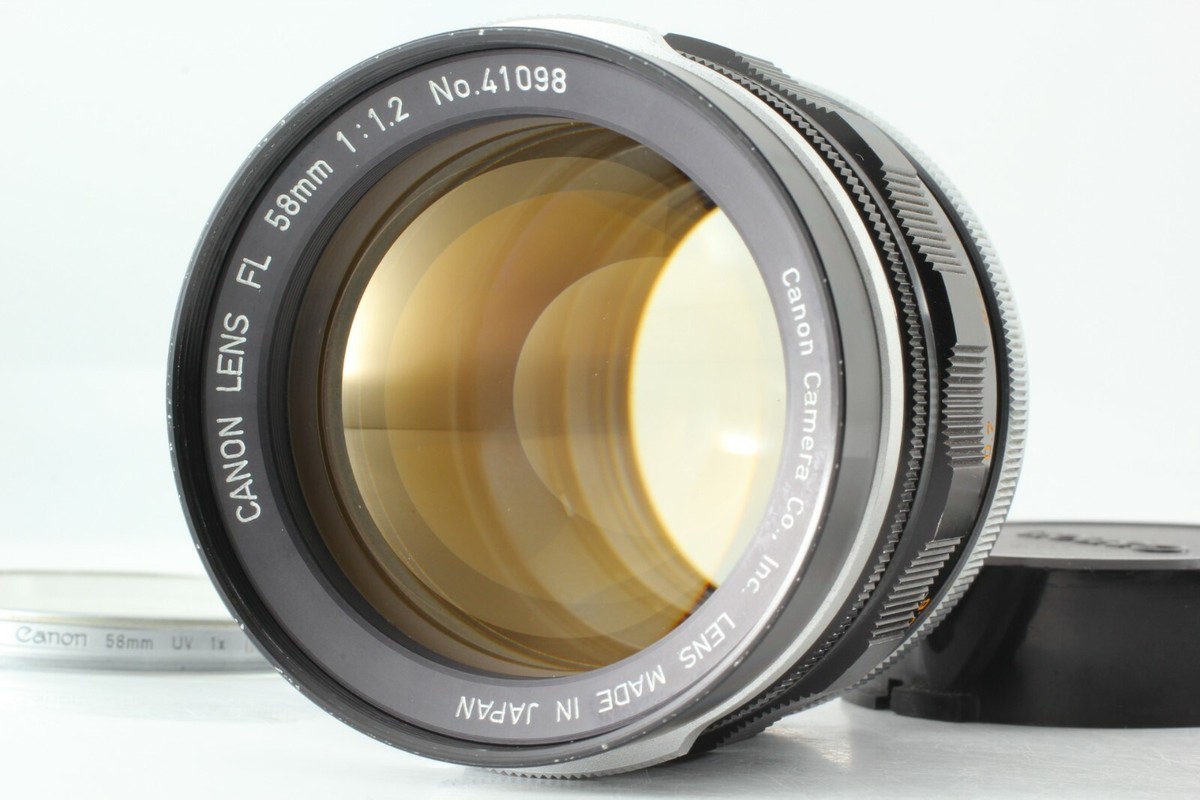 Canon FL 58mm F1.2 + Canon FL 50mm F1.4 II 大口径標準レンズ/