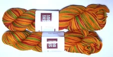 Two 50gm Skeins of SHIBUI 100% Superwash Merino Sock Yarn #41101 AUTUMN