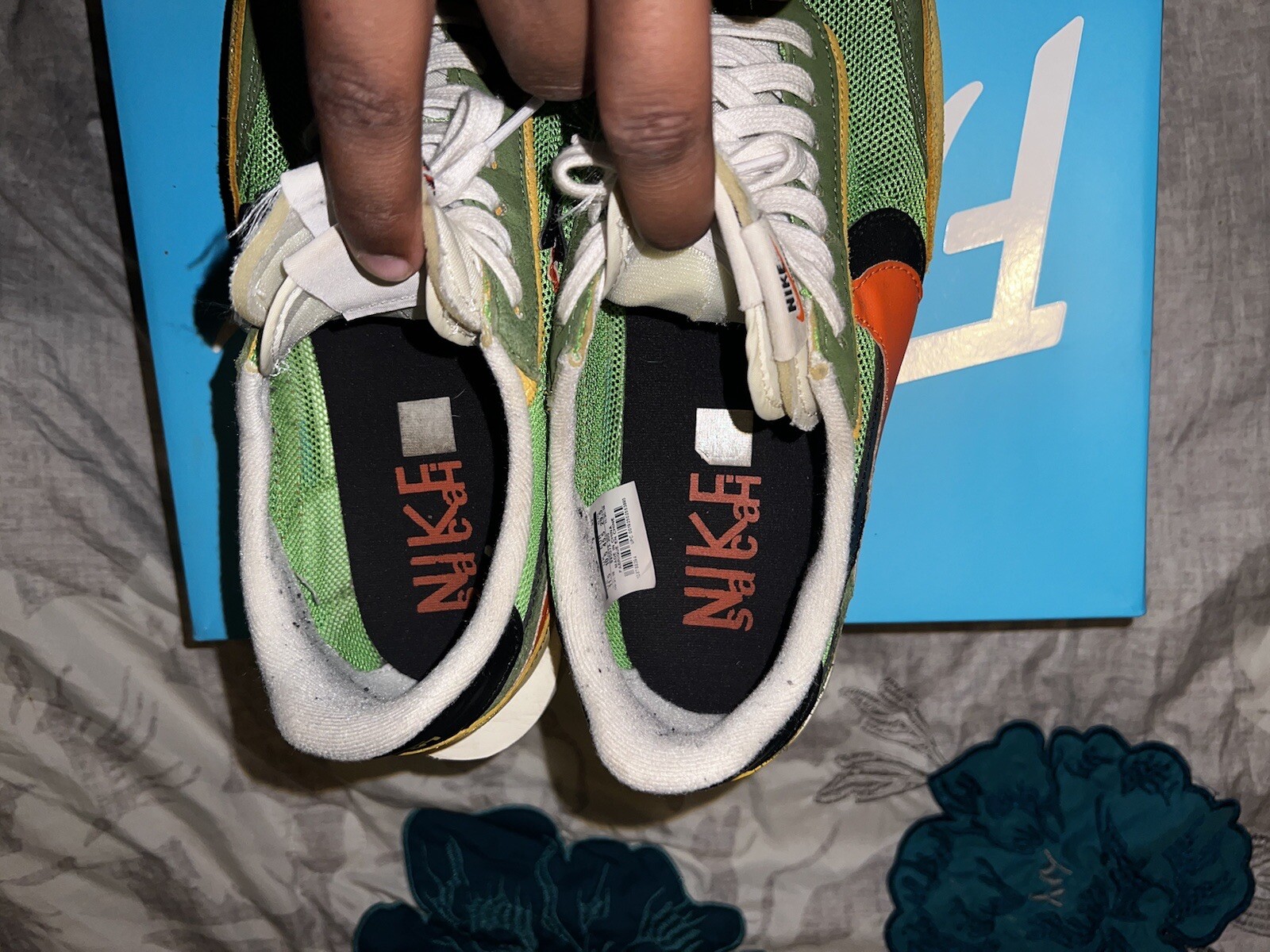 SACAI X NIKE Taglia 11 5 Nike sacai x LDWaffle verde gusto