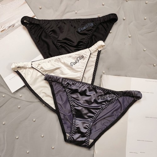 Womens Sexy Silk Satin Thongs Satin G-string Panties Briefs Underwear Knickers - Picture 9 of 17