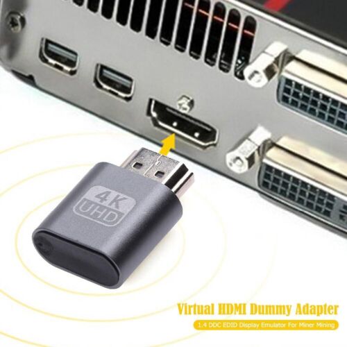 4K HDMI Dummy Adapter Virtual Plug Headless Display Emulator UHD - Bild 19 von 32