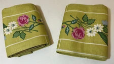 Vintage Fabric Yardage Trim May Buhler  2 Pieces 7" Wide 7.11yds and 4.11 yds.