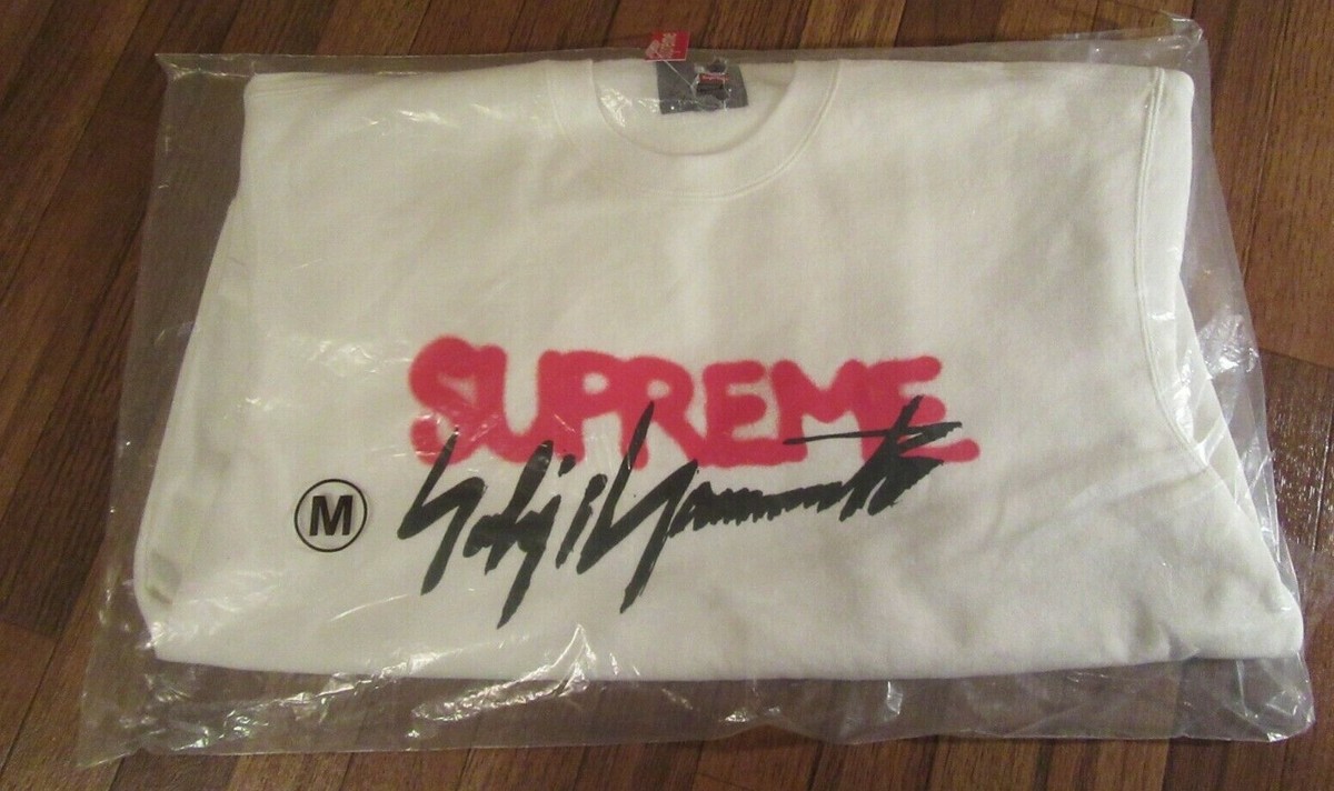 Supreme Yohji Yamamoto Crewneck Sweatshirt Size Medium White FW20