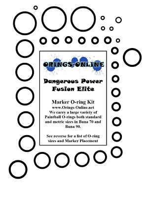 Flasc Paintball Tippmann Cronus/Gryphon 3 x farbig Paintball O-Ring Rebuild Kit